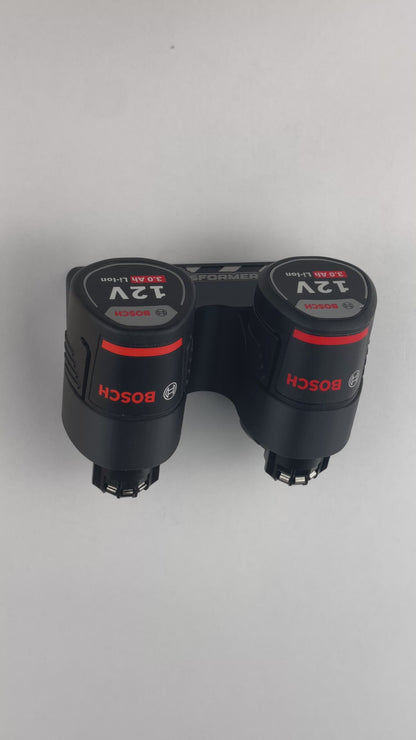 Akku Wandhalterung für Bosch 10,8V - 12V - Halter - Akku-Halterung (2 Akkus)